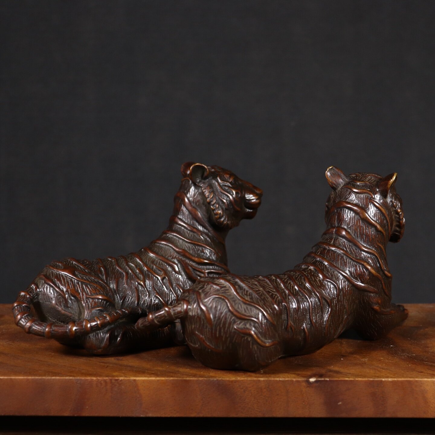 Vintage Collectible Stores - Chinese Feng Shui Vintage Copper Tiger