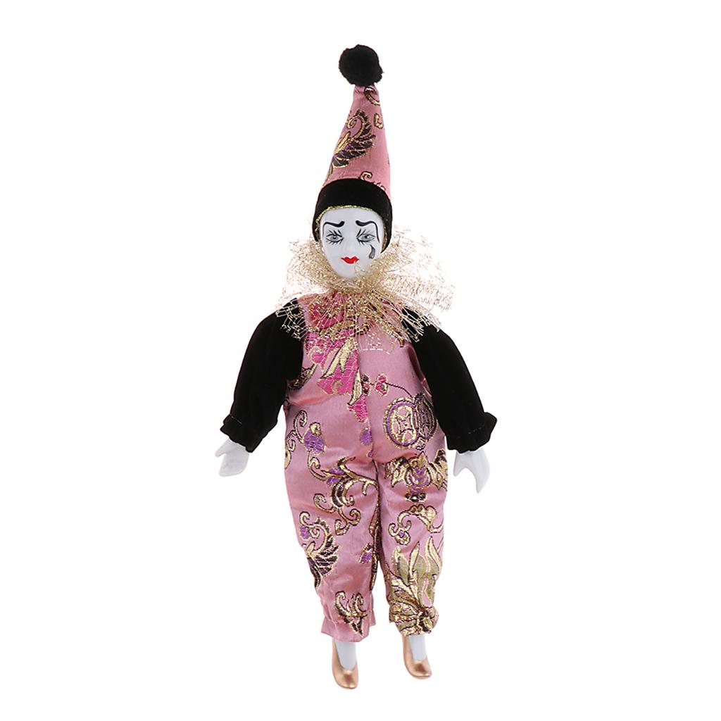 22cm Porcelain Clown Dolls Col - огляд і ціна Vintage Collectible Porcelain Dolls
