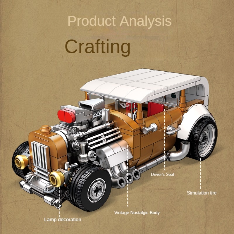 Retro vintage car building blo - огляд і ціна Vintage Collectible Model Cars