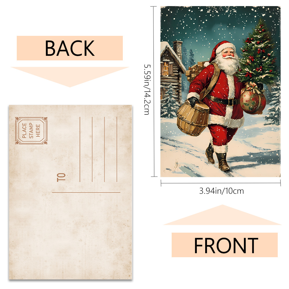 32pcs, vintage Christmas postc - огляд і ціна Vintage Collectible Santa