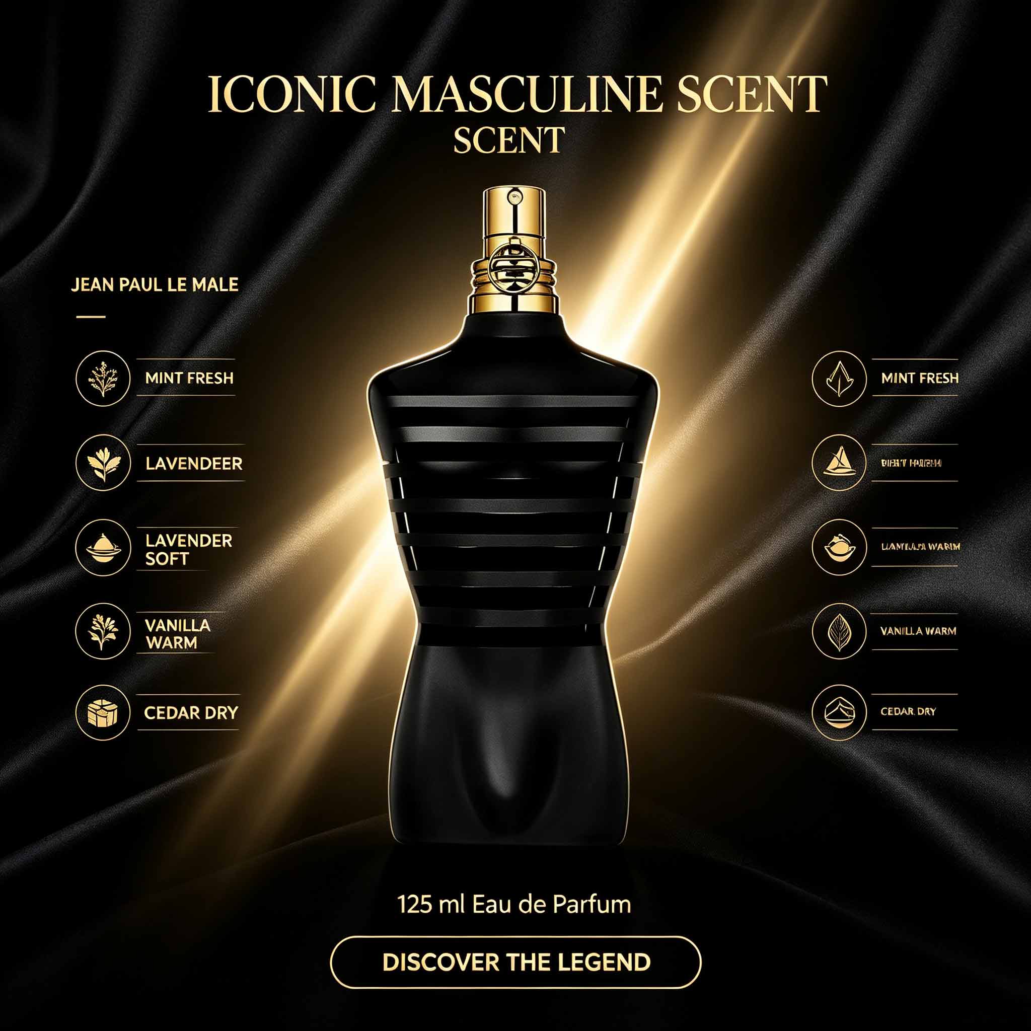 Jean Paul Le Male Men Perfume  - огляд і ціна Vintage Collectible Bells