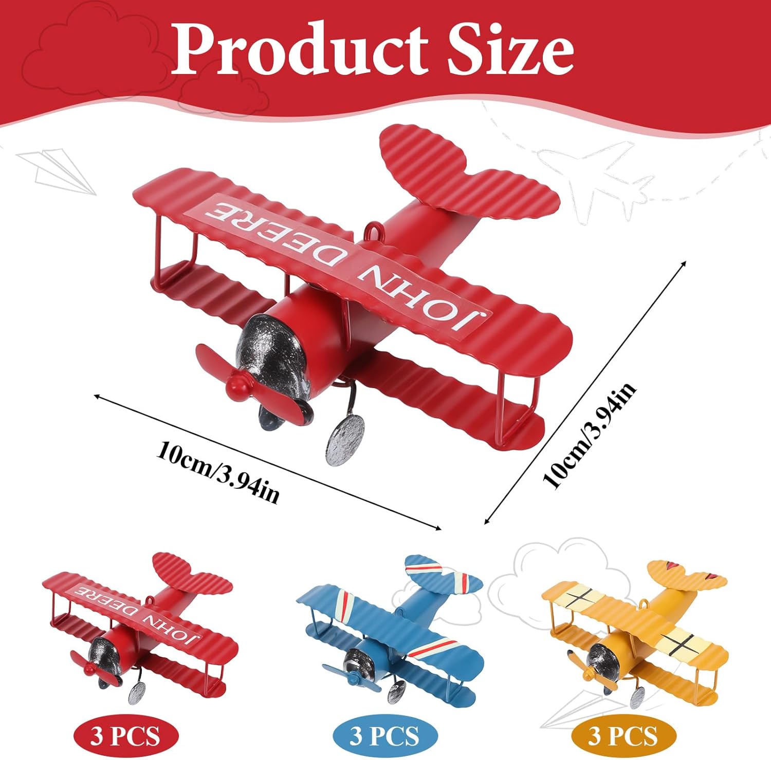 Vintage Metal Airplane Model R - огляд і ціна Vintage Collectible Ornaments