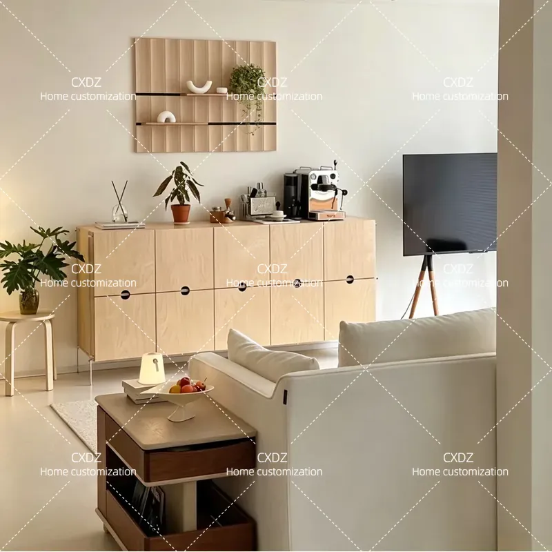 Retro Birch Wood Side Cabinet  - огляд і ціна Vintage Collectible Glass
