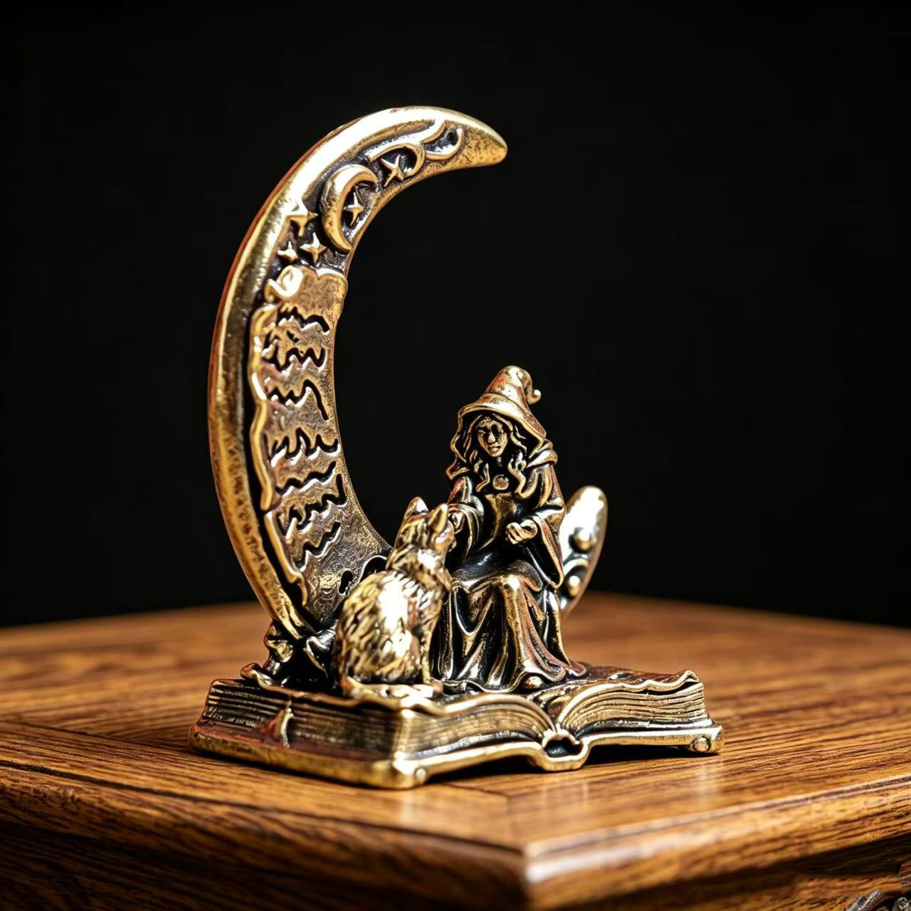 Brass Moon Witch Decoration St - огляд і ціна Vintage Collectible Ornaments