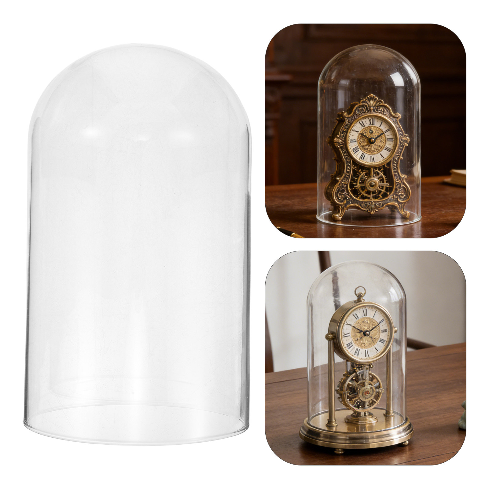 Mechanical Clock Glass Cover F - огляд і ціна Vintage Collectible Bells