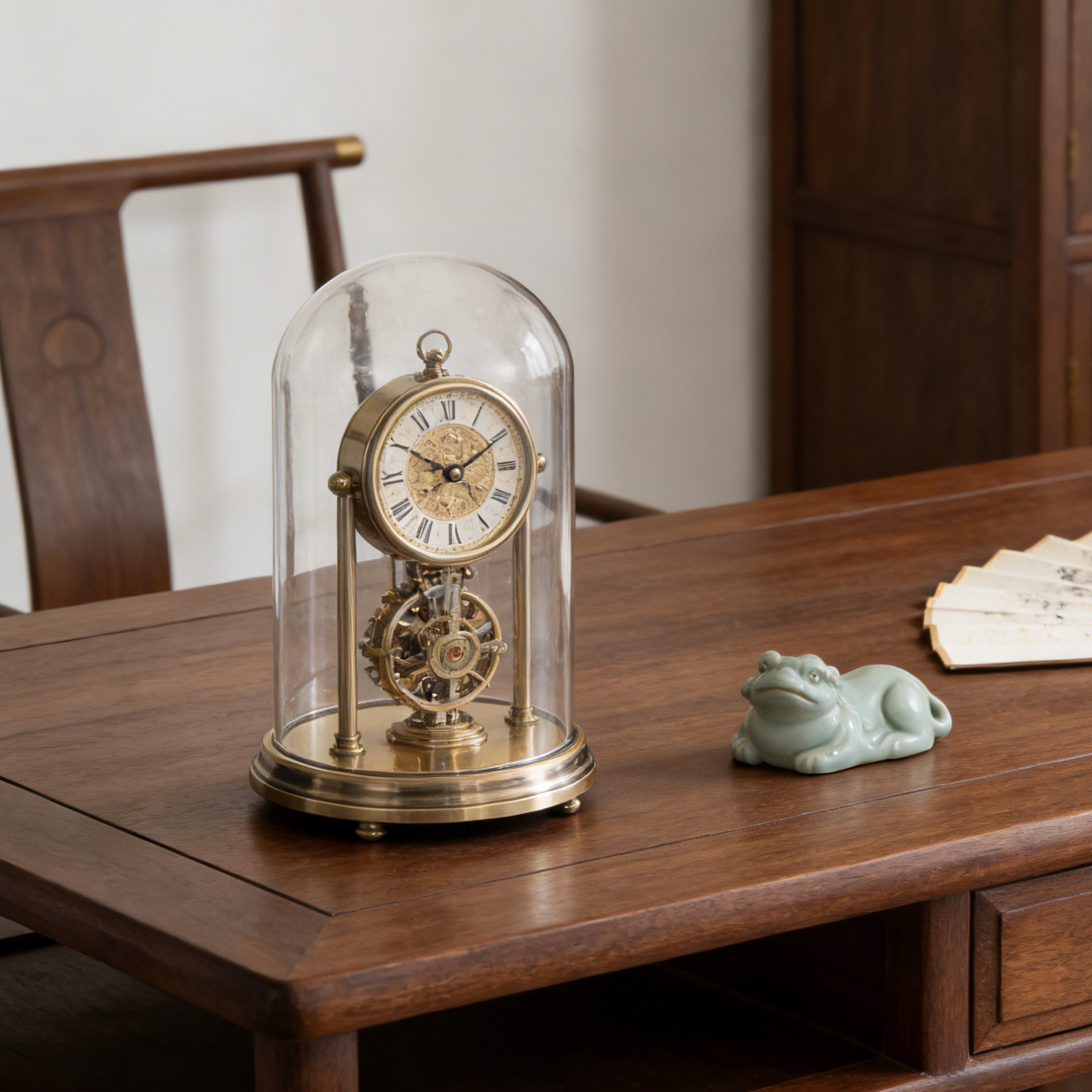 Mechanical Clock Glass Cover F - огляд і ціна Vintage Collectible Bells