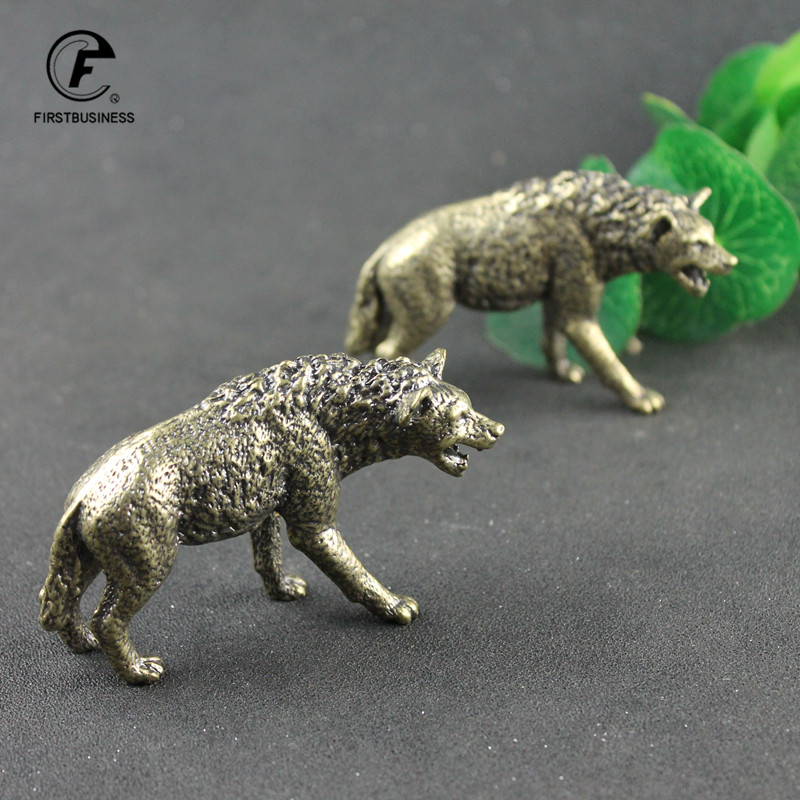 Solid Brass Hyena Figurine Min - огляд і ціна Vintage Collectible Ornaments