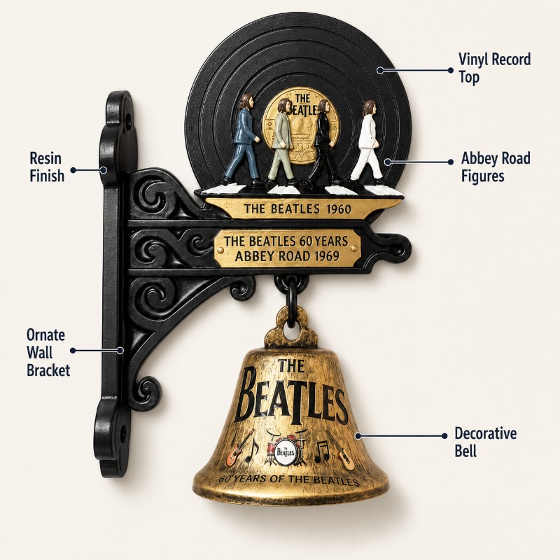 The Beatles Abbey Road Wall Ha - огляд і ціна Vintage Collectible Bells