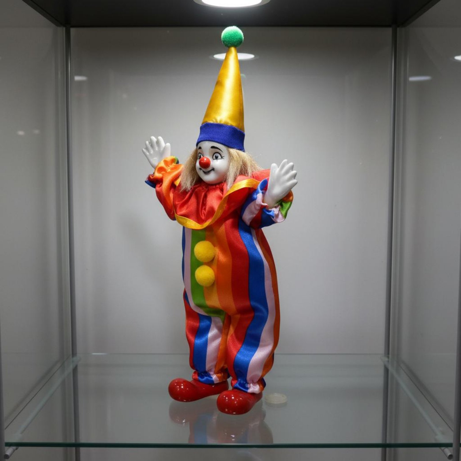 Vintage Porcelain Clown Doll D - огляд і ціна Vintage Collectible Porcelain Dolls