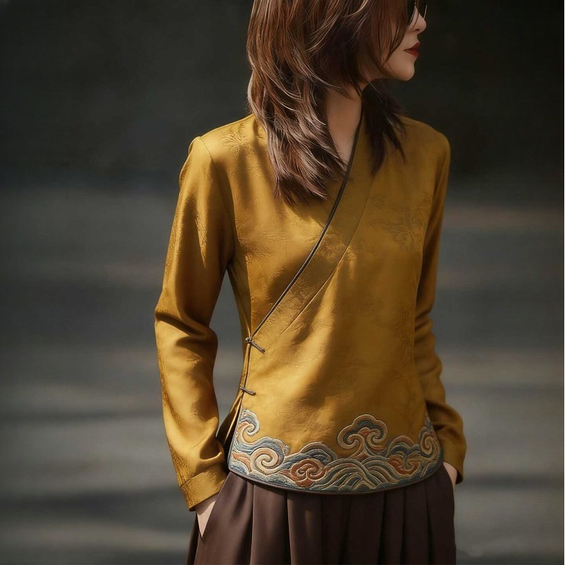 Chinese Style Women's Blouses  - огляд і ціна Vintage Collectible Buttons