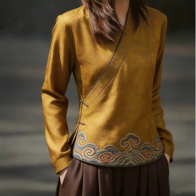Chinese Style Women's Blouses  - огляд і ціна Vintage Collectible Buttons