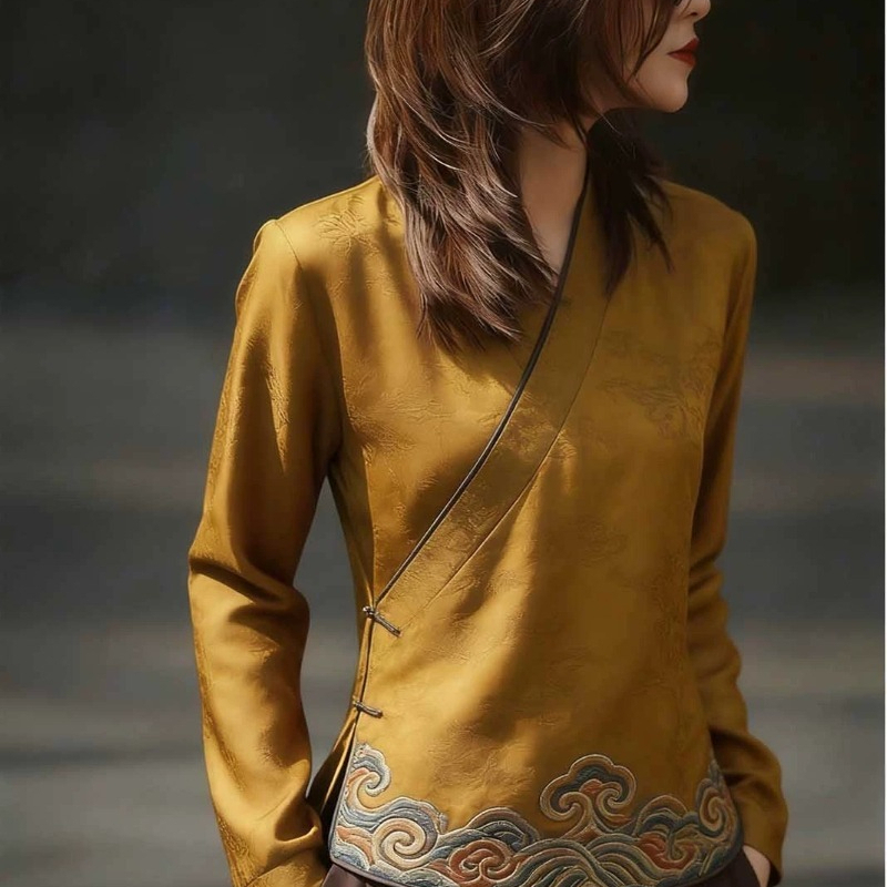Chinese Style Women's Blouses  - огляд і ціна Vintage Collectible Buttons