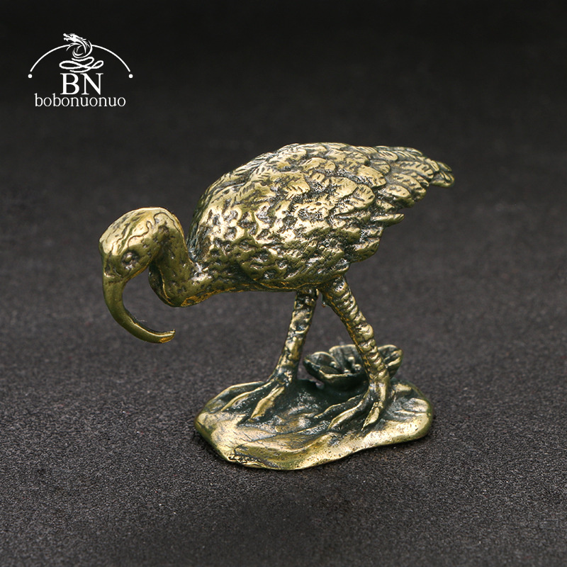 Brass Vintage Long-billed Cran - огляд і ціна Vintage Collectible Ornaments