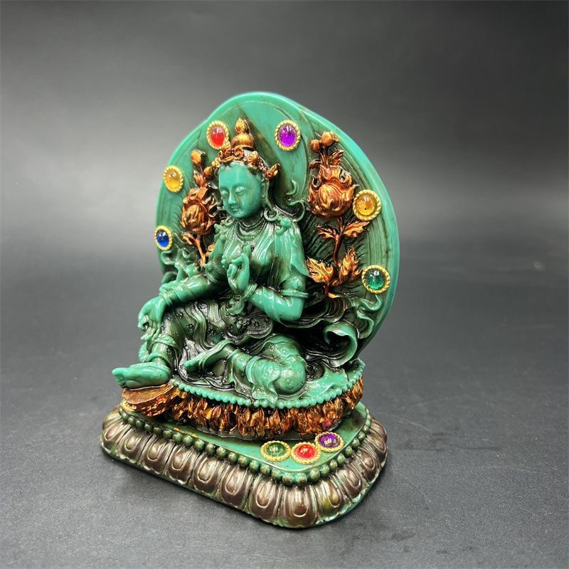 Tibetan Vintage Green Tara Sta - огляд і ціна Vintage Collectible Ornaments